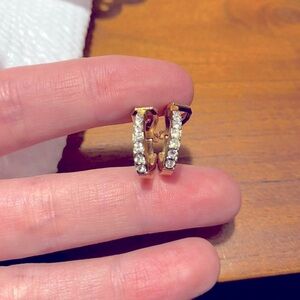 Vintage Clip on Huggie Earrings